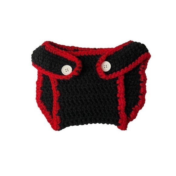 Newborn Photo Session Outfit Mouse Costume Hand Knit Baby Infant Hat Cap Pants - Picture 2 of 6